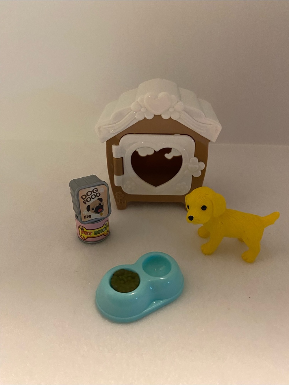 Toy Puppy Playset with Doghouse, Yellow Puppy & Accessories